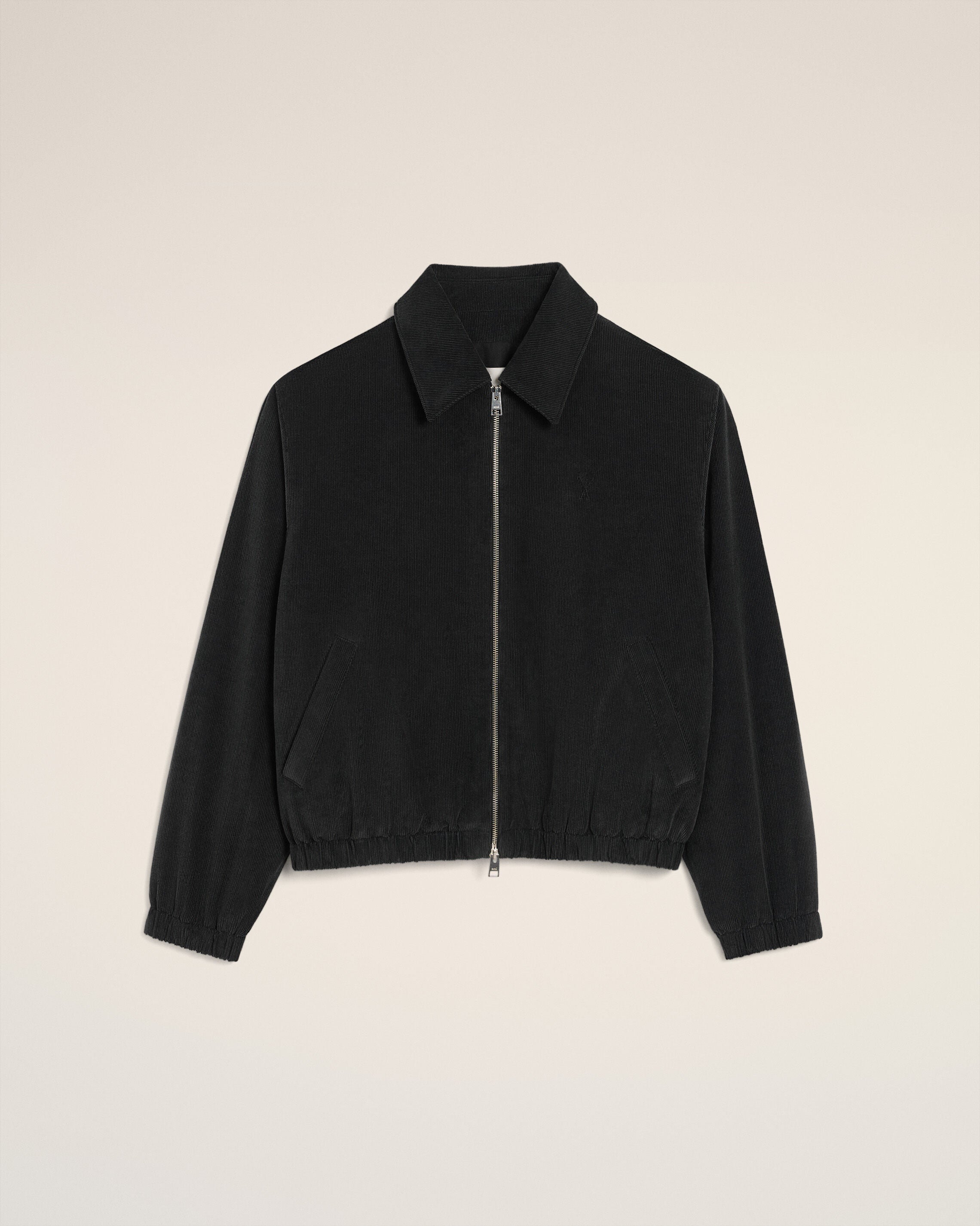 Blouson Noir Zippé Ami De Coeur En Coton - 1
