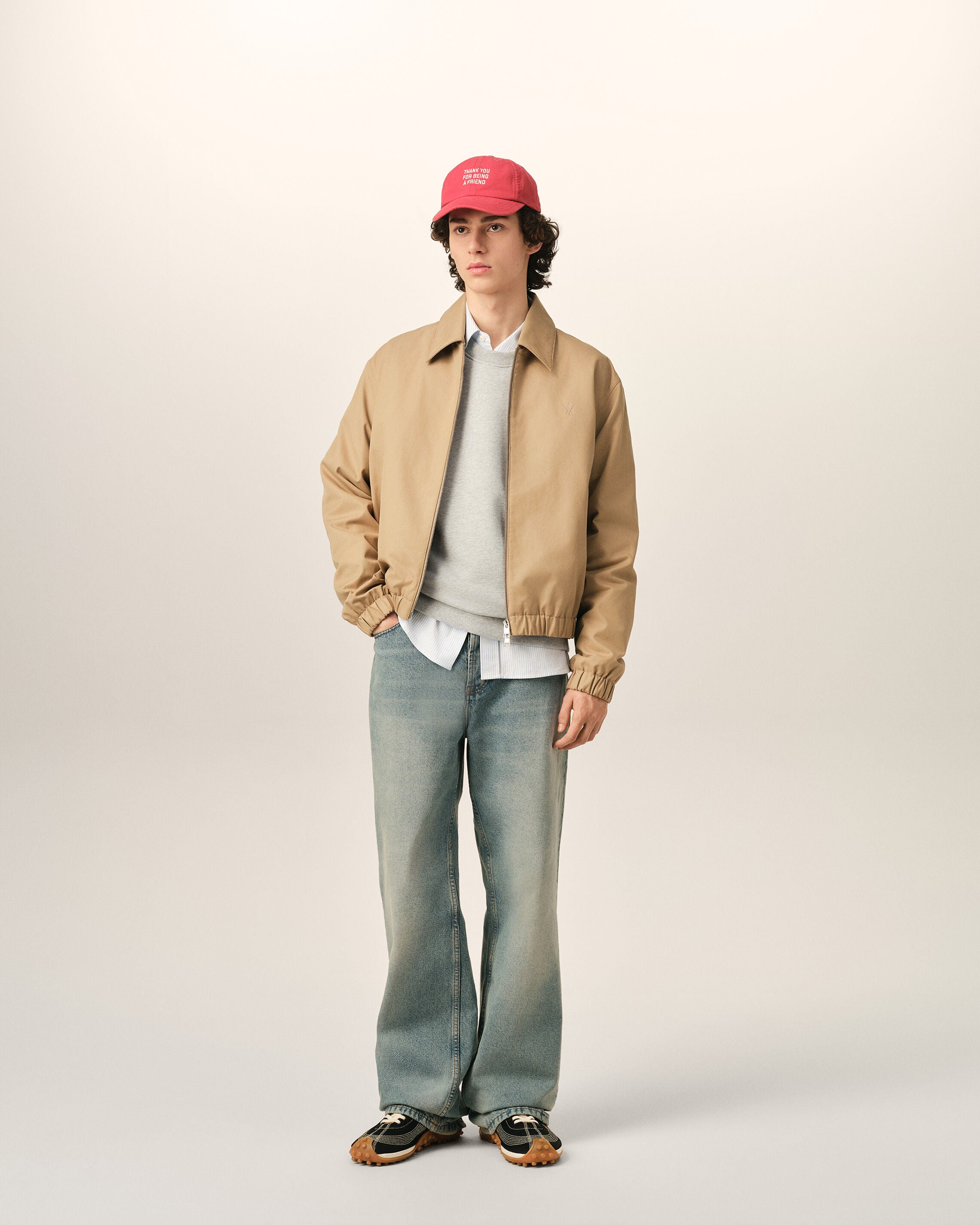 Blouson rembourré beige en coton Ami de Coeur - 2