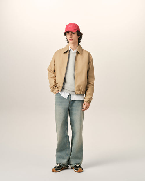 Blouson rembourré beige en coton Ami de Coeur - Homme - 2 - AMI Paris - Ami Paris