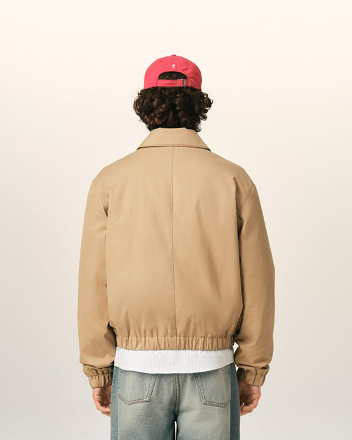 Blouson rembourré beige en coton Ami de Coeur - Homme - 5 - AMI Paris - Ami Paris