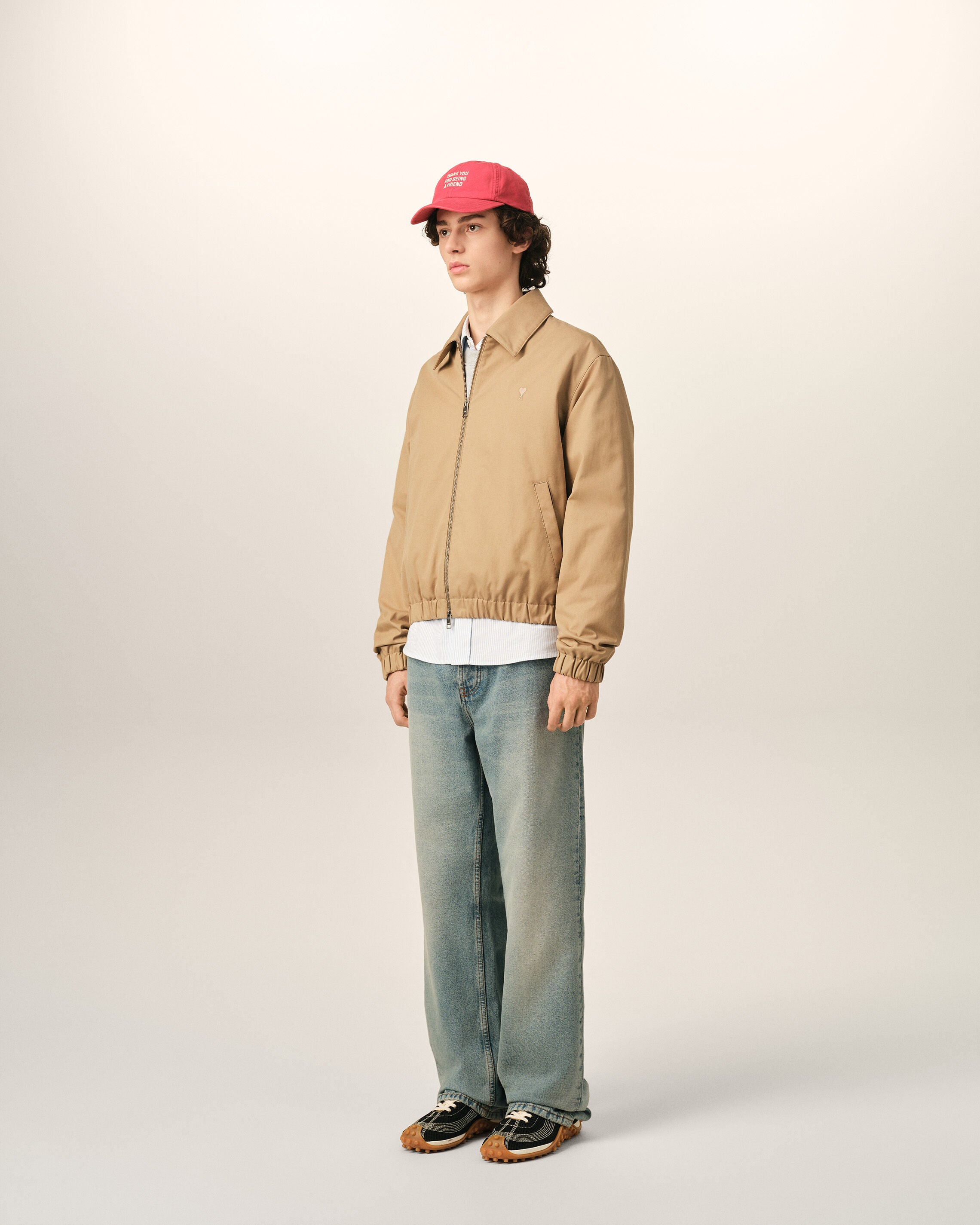 Blouson rembourré beige en coton Ami de Coeur - 6