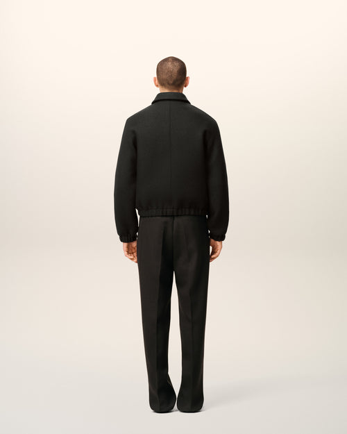 Black Wool Ami De Coeur Zipped Jacket - 5 - Ami Paris