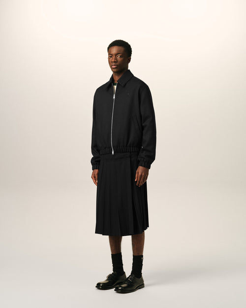 Black wool padded jacket with Ami de Coeur - Man - 6 - AMI Paris - Ami Paris