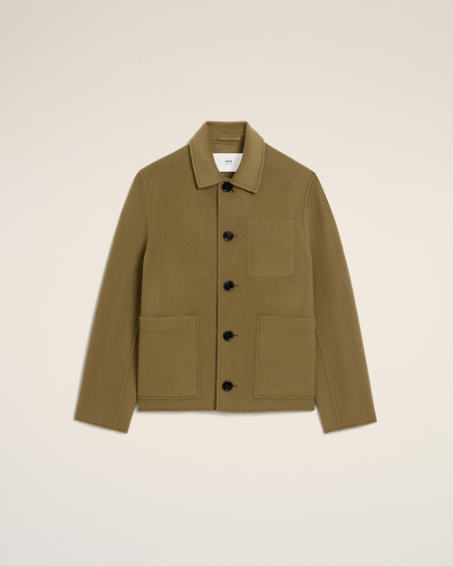 Green Wool Boxy Buttoned Jacket - 2 - Ami Paris
