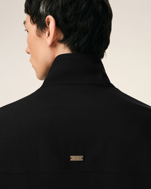 Black New Wool Harrington Jacket - 4 - Ami Paris