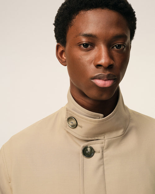 Veste Harrington Beige en Laine Vierge - Homme - 4 - AMI Paris - Ami Paris