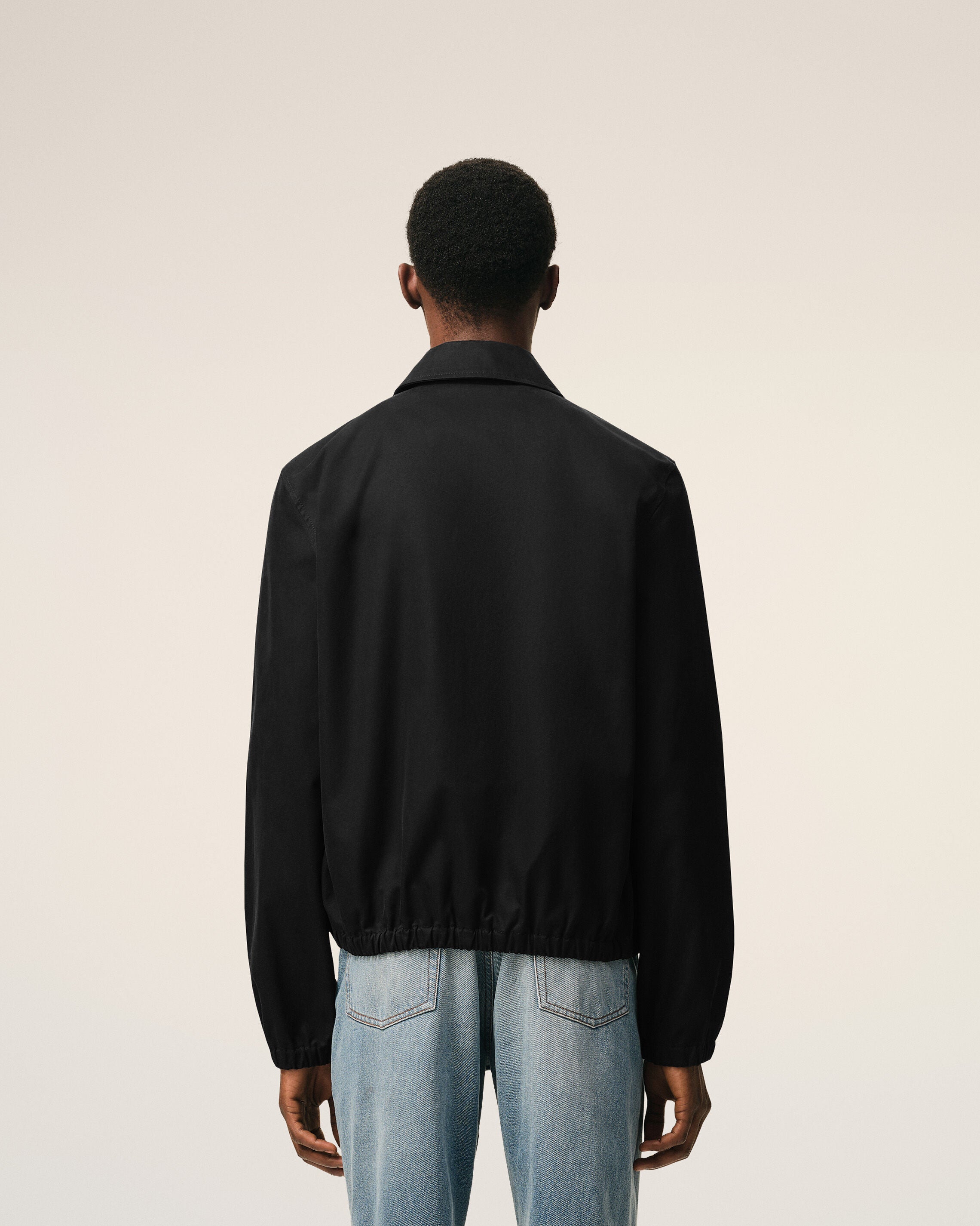 Black Cotton Ami De Cœur Zipped Jacket - 5
