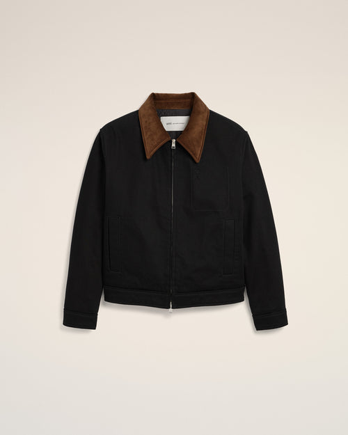 Blouson noir en coton Ami de Coeur - Homme - 2 - AMI Paris - Ami Paris
