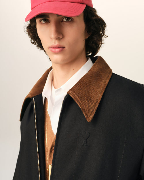 Blouson noir en coton Ami de Coeur - Homme - 4 - AMI Paris - Ami Paris