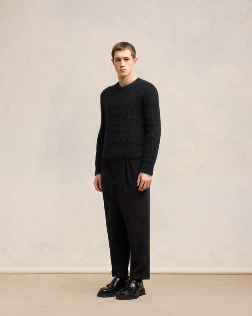 Pull En Alpaga Mohair Brossé - Homme - 6 - AMI Paris - Ami Paris