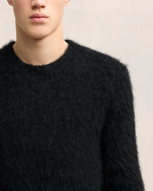 Pull En Alpaga Mohair Brossé - Homme - 4 - AMI Paris - Ami Paris