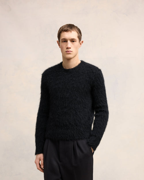 Pull En Alpaga Mohair Brossé - Homme - 3 - AMI Paris - Ami Paris
