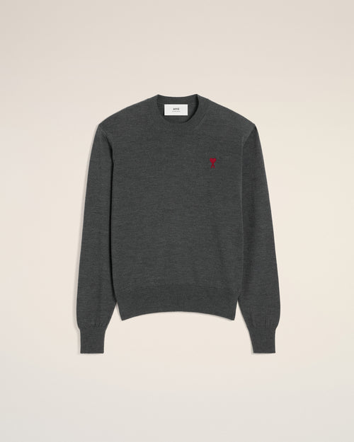 Red Ami de Coeur Crew Neck Sweater - 1 - Ami Paris