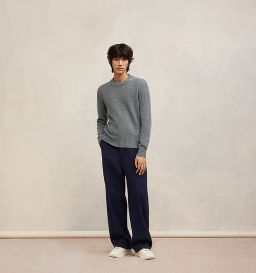 Pull Col Rond Avec Broderie Ami de Coeur ton-sur-ton - Homme - 2 - AMI Paris - Ami Paris