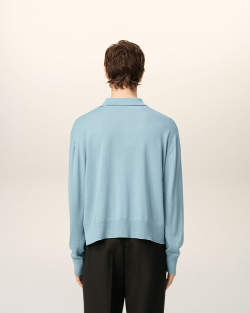 Polo Ami de Cœur de lana azul - 5 - Ami Paris