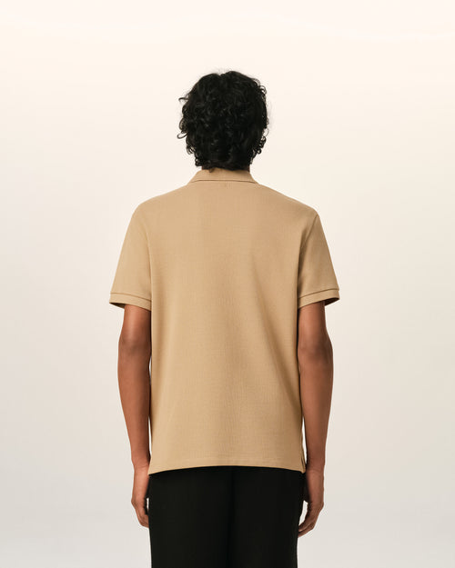 Polo beige en coton Ami de Coeur - Homme - 5 - AMI Paris - Ami Paris