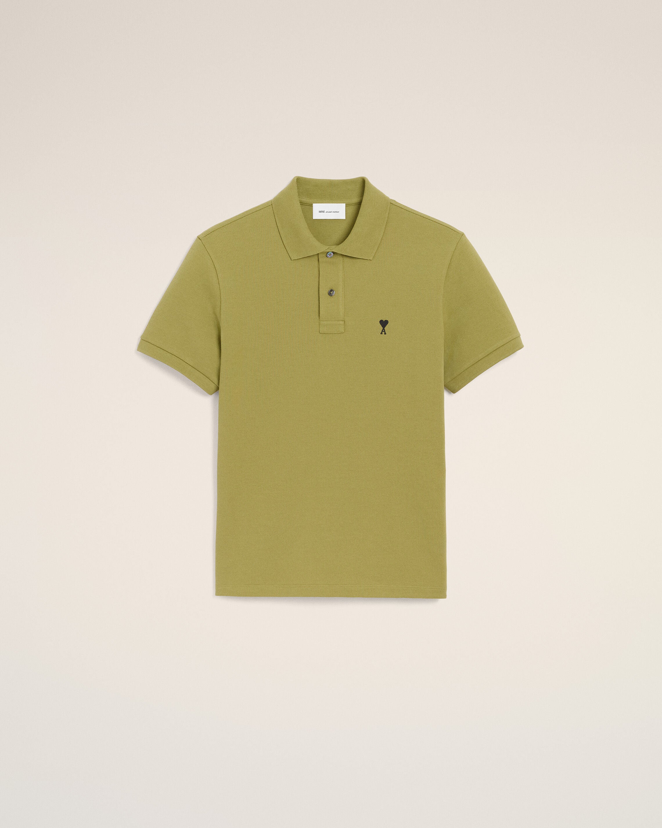 Green Cotton Short Sleeves Ami De Coeur Polo Shirt - 1