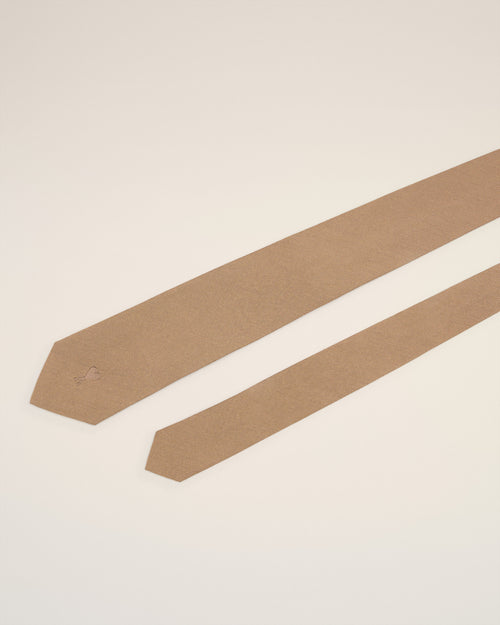 Ami De Coeur Krawatte aus brauner Seide - 3 - Ami Paris