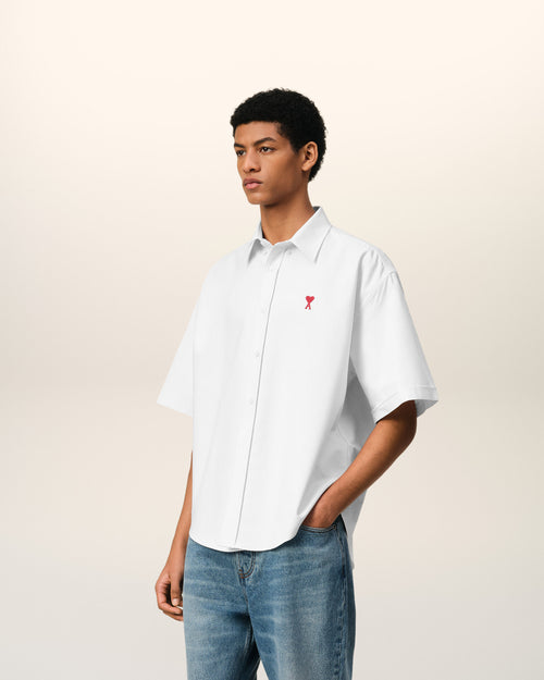 Boxy Fit Short Sleeve Shirt - 6 - Ami Paris