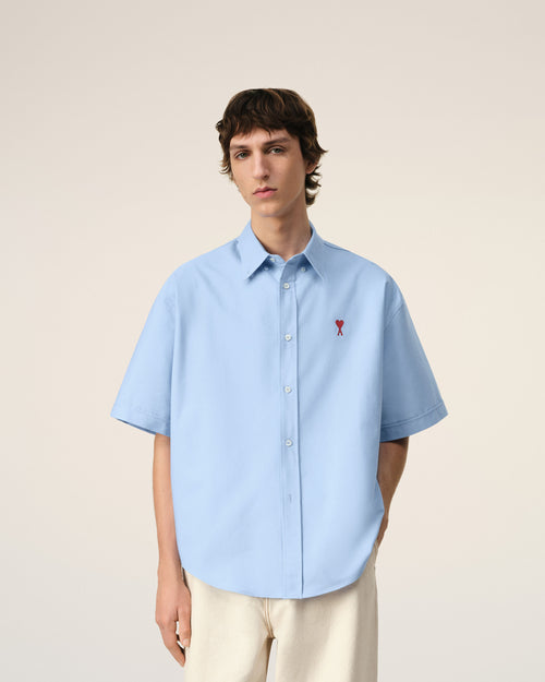 Boxy Fit Short Sleeve Shirt - 3 - Ami Paris