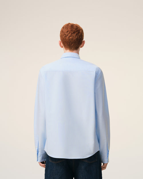 Chemise Oxford Bleu Ami De Coeur en Coton - 5 - Ami Paris