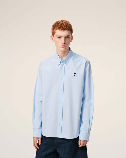 Chemise Oxford Bleu Ami De Coeur en Coton - 3 - Ami Paris