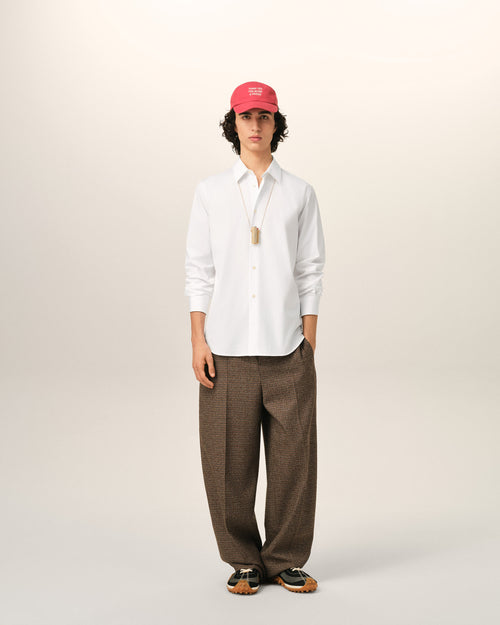 White cotton shirt with Ami de Coeur - Man - 3 - AMI Paris - Ami Paris