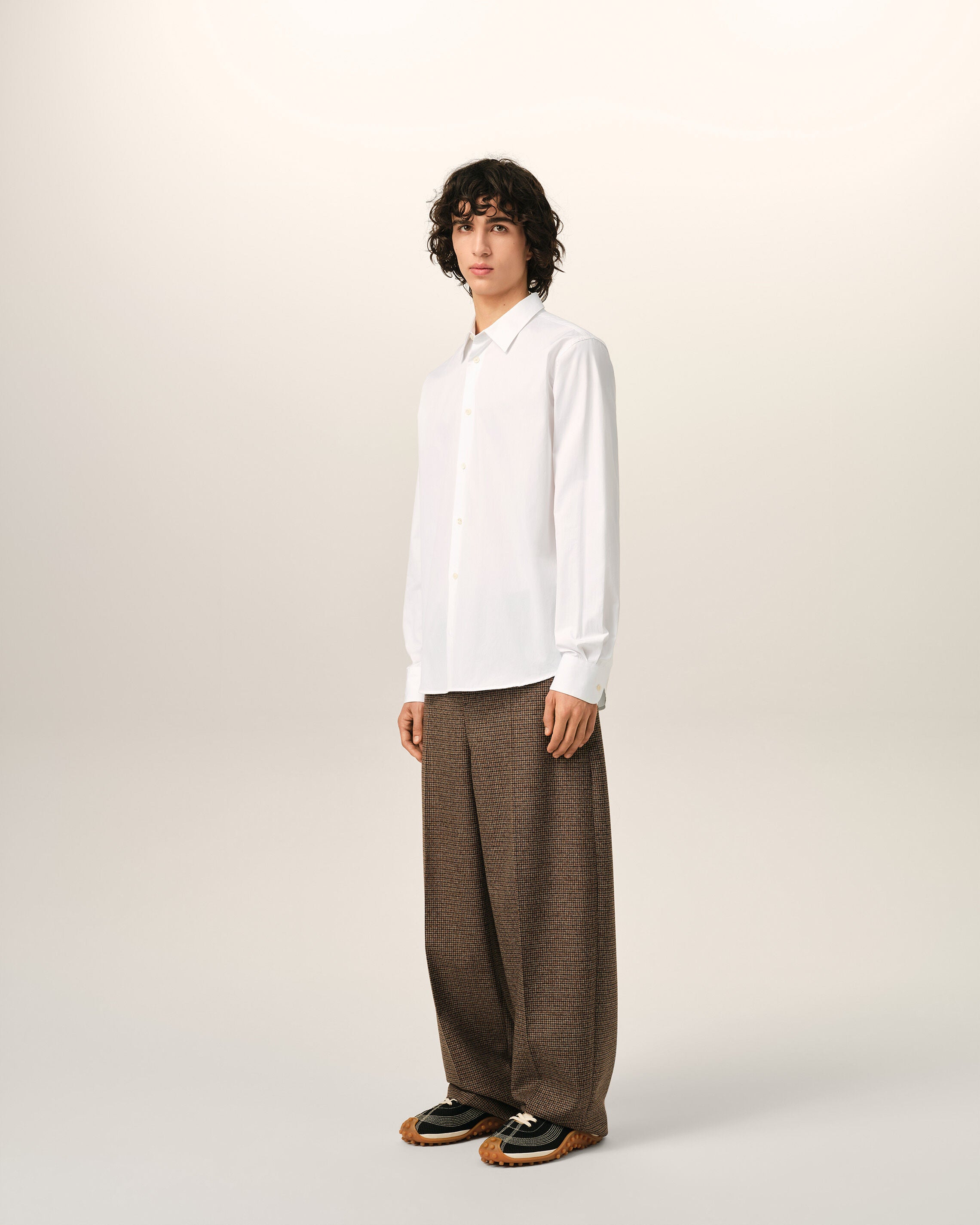 White cotton shirt with Ami de Coeur - 6
