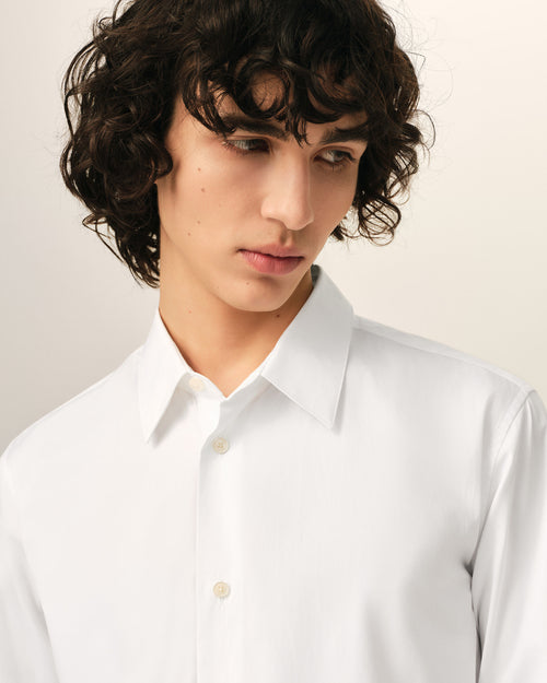 White cotton shirt with Ami de Coeur - Man - 4 - AMI Paris - Ami Paris
