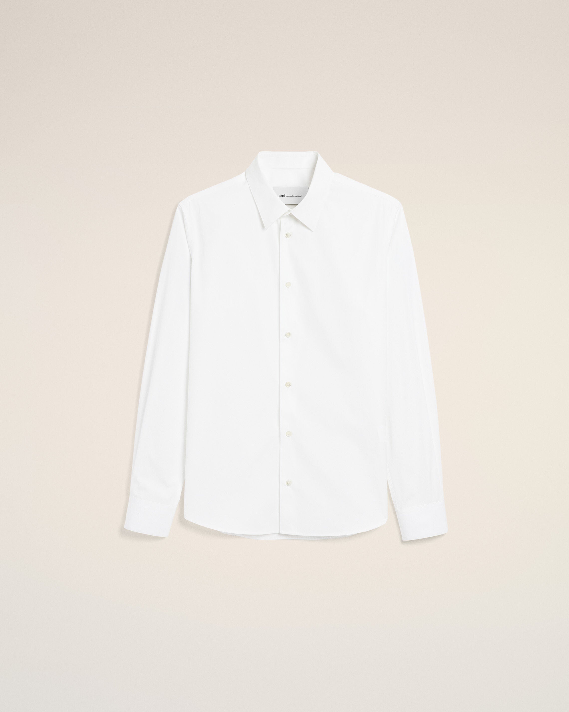 White cotton shirt with Ami de Coeur - 1