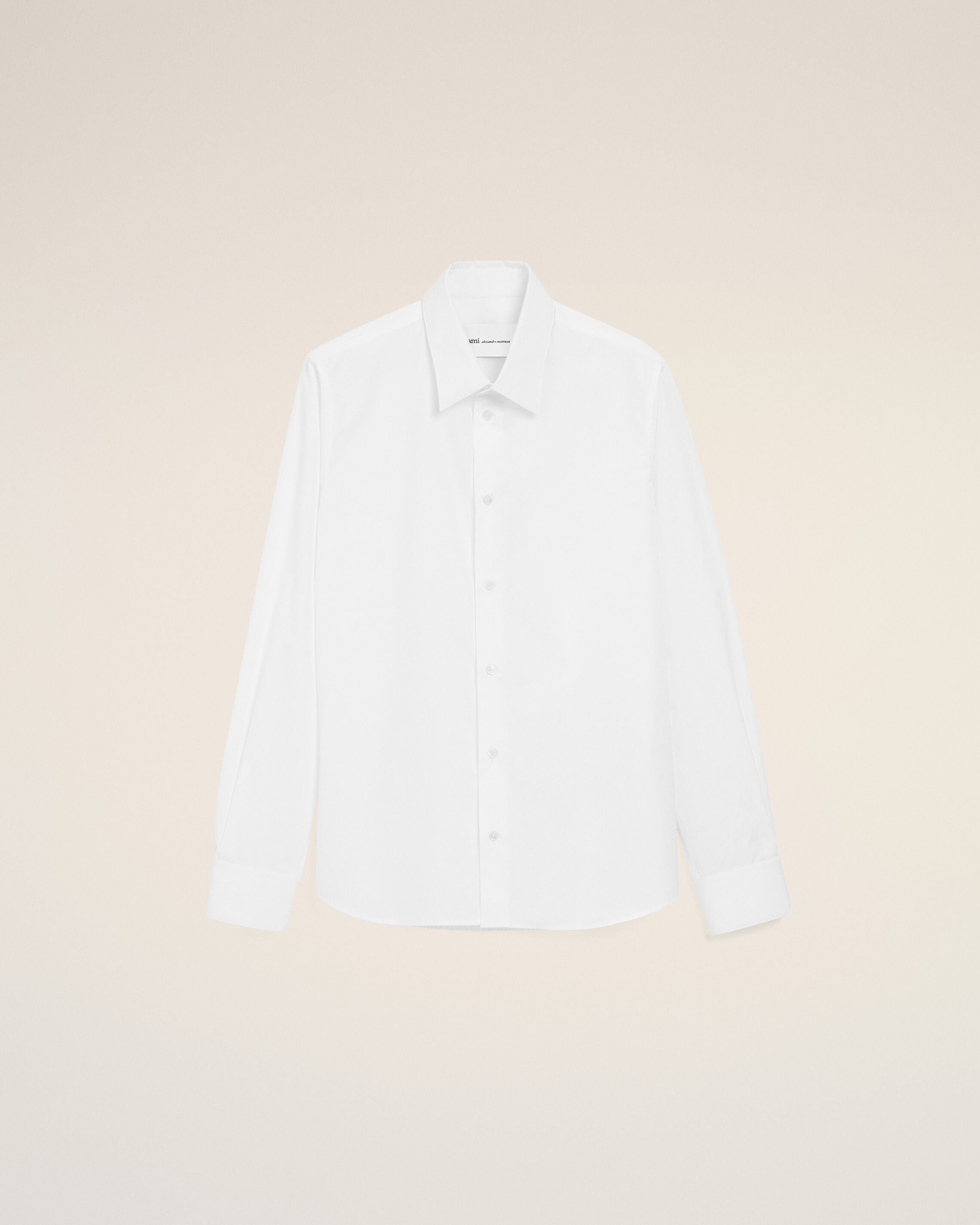 White Cotton Shirt With Ami De Coeur - 1
