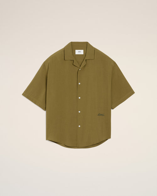 Green Ami Camp Short Sleeved Shirt - 2 - Ami Paris