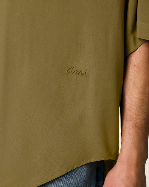 Green Ami Camp Short Sleeved Shirt - 4 - Ami Paris