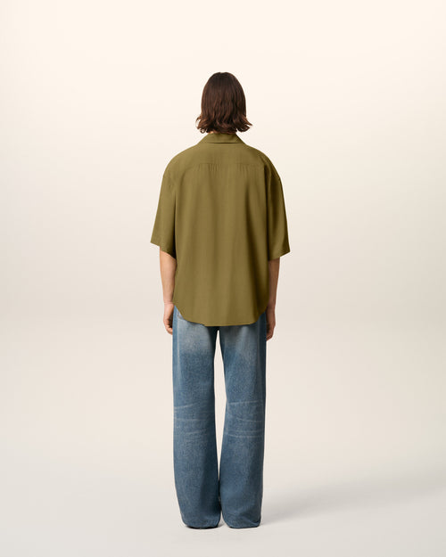 Green Ami Camp Short Sleeved Shirt - 5 - Ami Paris