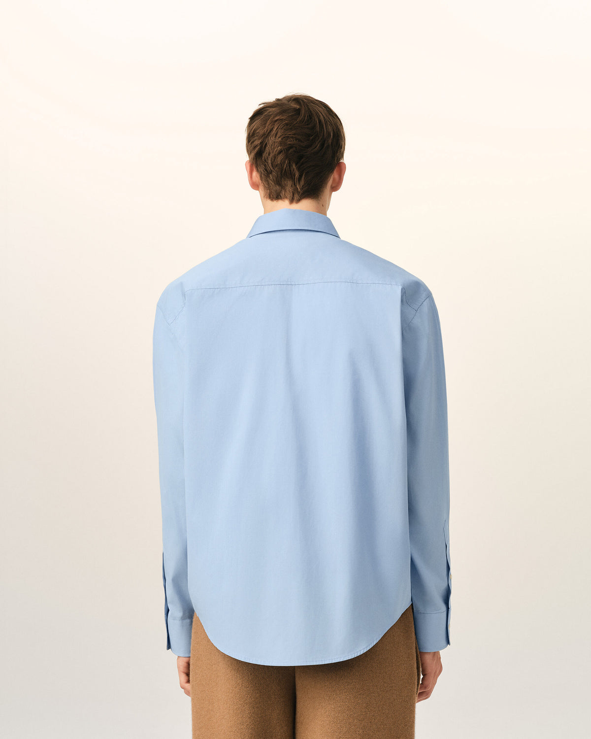 Ami de Coeur Hemd aus blauem Baumwollstoff im Boxy-Schnitt - 5