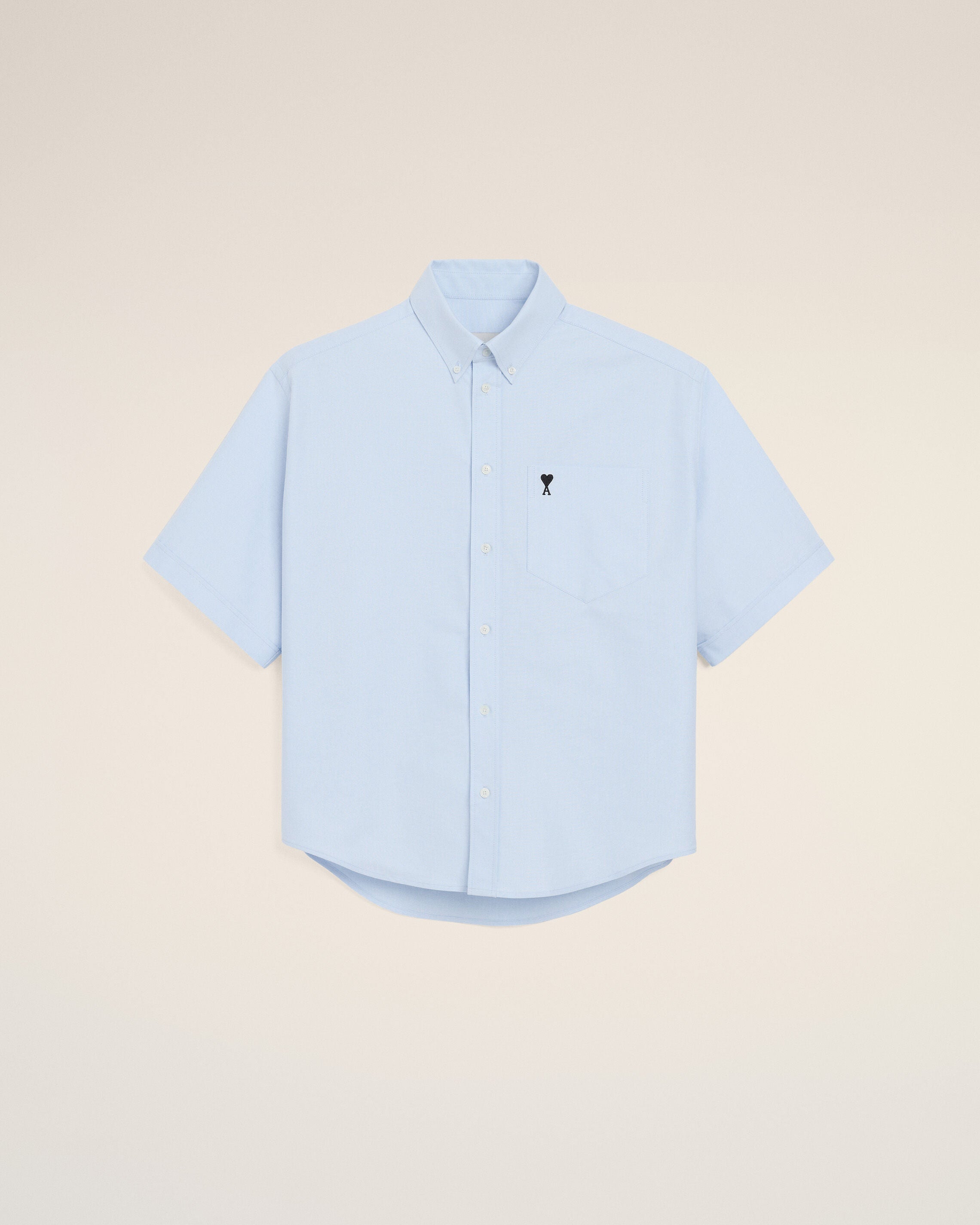 Blue Cotton Boxy Embroidered Ami De Coeur - 1