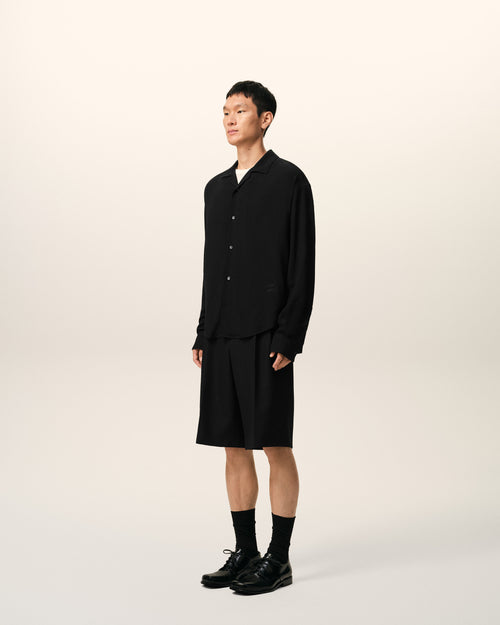 Chemise Boxy Noire Ami Paris Brodé - Homme - 6 - AMI Paris - Ami Paris