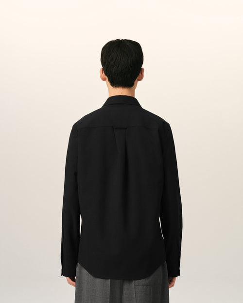 Camisa de lana negra - Hombre - 5 - AMI Paris - Ami Paris