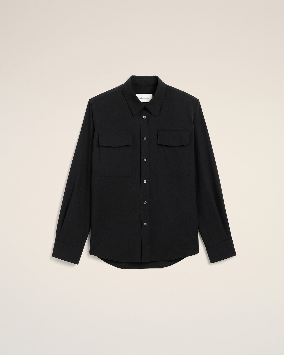 Camisa de lana negra - 1