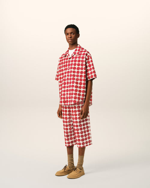 レッド ドット コットン ボクシー シャツ 半袖 - 男性 - 6 - AMI Paris - Ami Paris