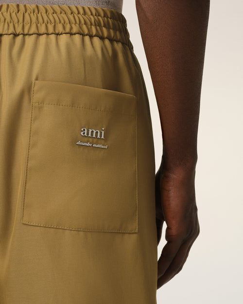 Mustard Twill Short - 5 - Ami Paris