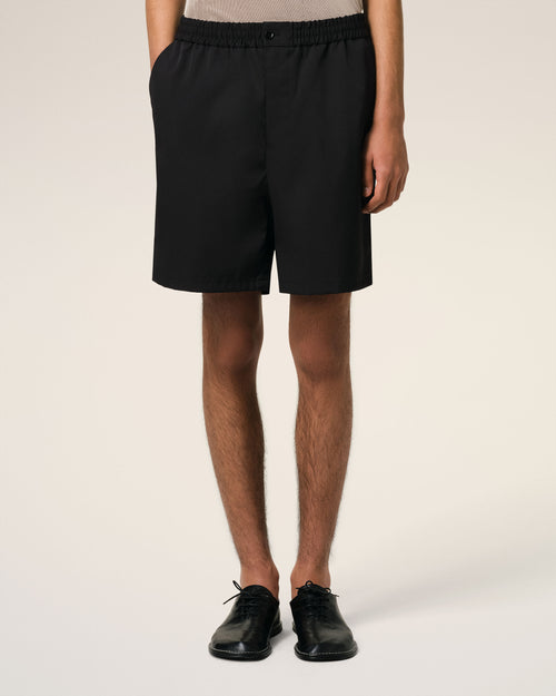 Black Twill Short - 3 - Ami Paris