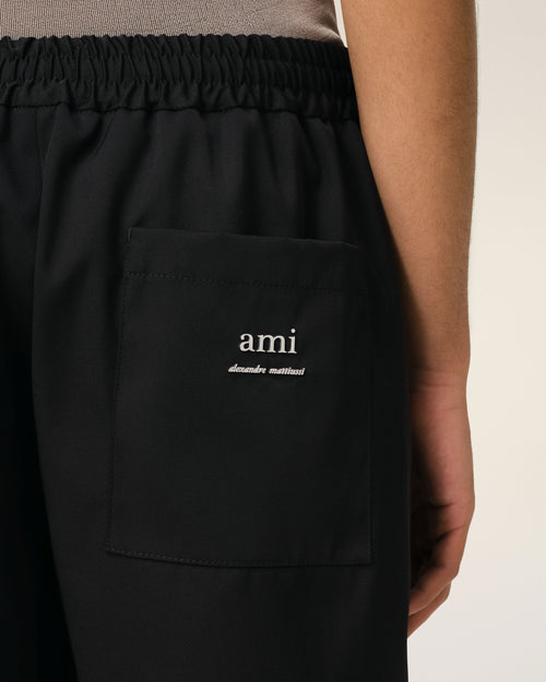 Black Twill Short - 5 - Ami Paris