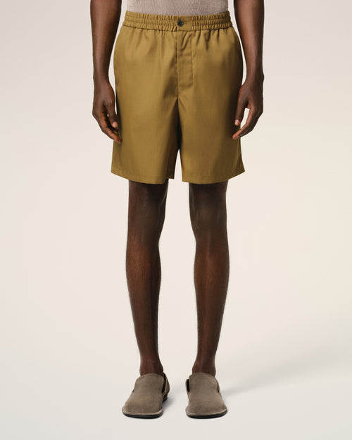 Mustard Twill Short - 3 - Ami Paris