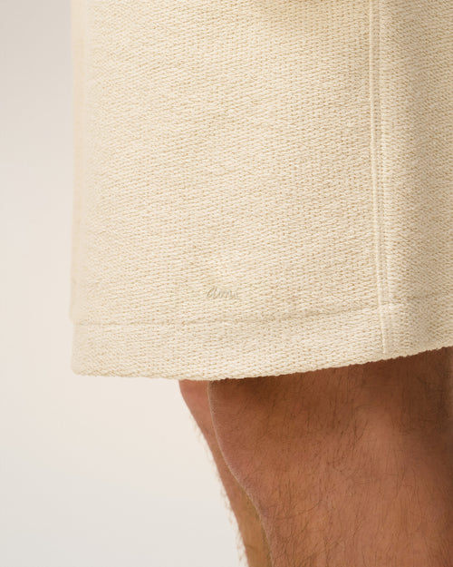 White Cotton Curly fleece Short  - 5 - Ami Paris