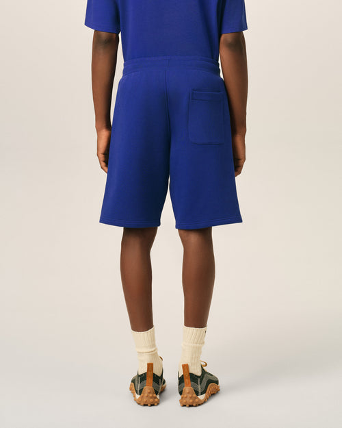 Short bleu en coton Ami de Coeur embossé - Homme - 4 - AMI Paris - Ami Paris