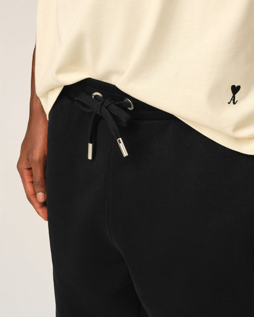 Black Cotton Small Adc Embossed Short - Man - 5 - AMI Paris - Ami Paris