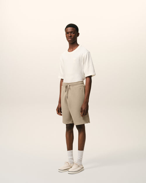 Short Ami De Coeur Beige en Coton - Homme - 6 - AMI Paris - Ami Paris