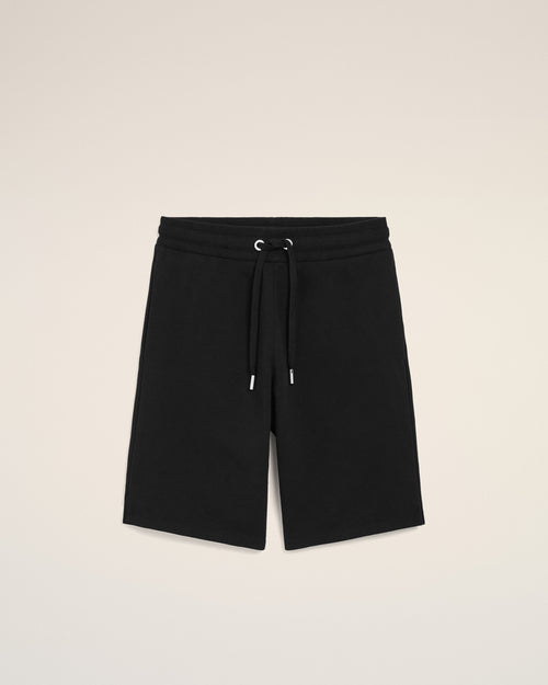 Black Cotton Ami De Coeur Short - Man - 1 - AMI Paris - Ami Paris