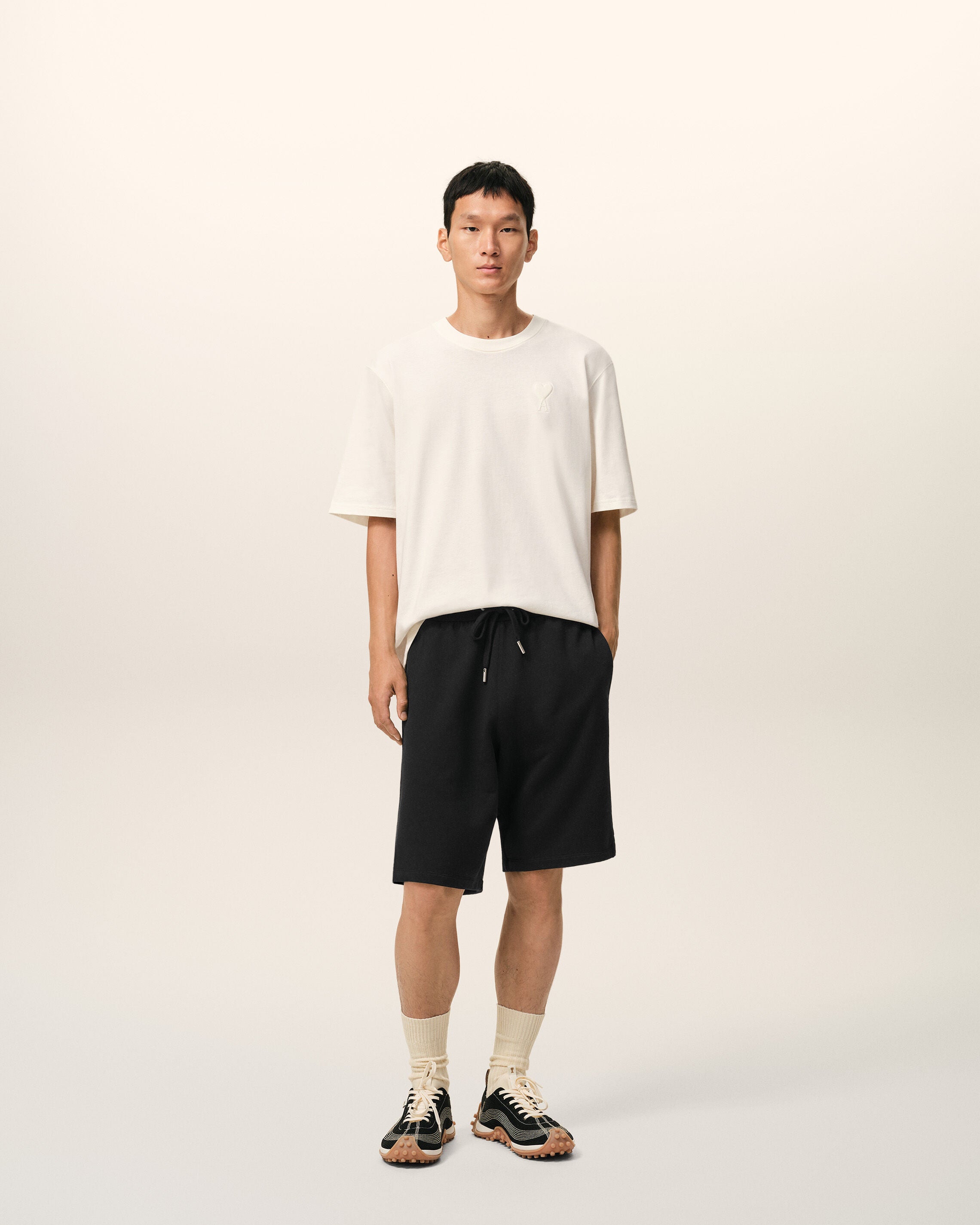 Black Cotton Ami De Coeur Short - 2